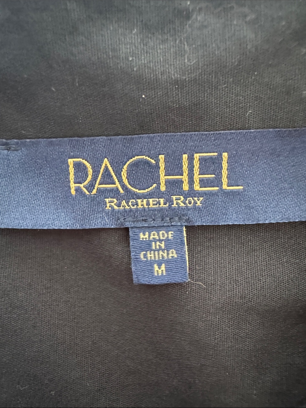 Rachel Roy Black Oversized Boyfriend Long Sleeve Button Down Shirt Size Medium - Picture 9 of 10